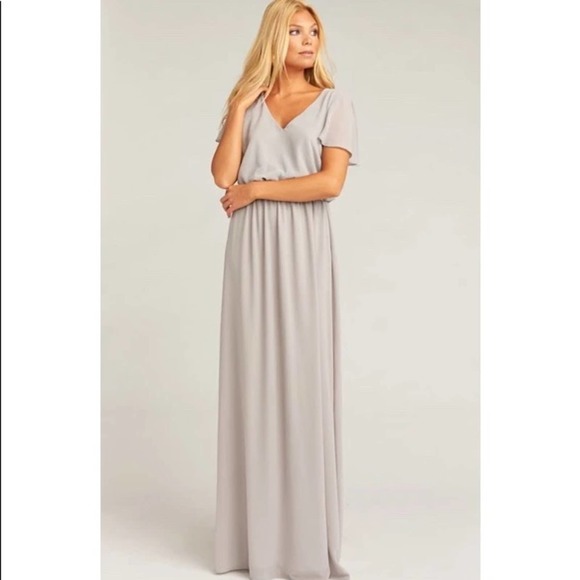 Show Me Your MuMu Dresses & Skirts - Show me your mumu Michelle flutter dove grey maxi